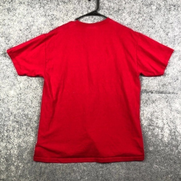 Big Dogs T Shirt Size L Large Here Come Santa Paws Christmas Short Sleeve Red - Picture 9 of 9